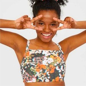 Aerie OFFLINE floral sports bra